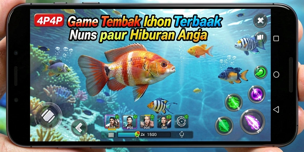 Gameplay seru menembak ikan dengan berbagai senjata yang menarik.
