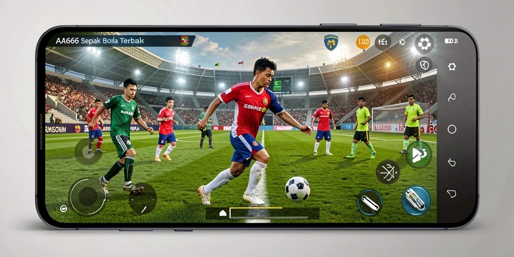 Tampilan menarik dari gameplay AA666 yang penuh aksi sepak bola.