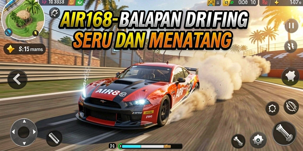 Lihat gameplay seru dan menantang dari AIR168 yang penuh aksi balapan.