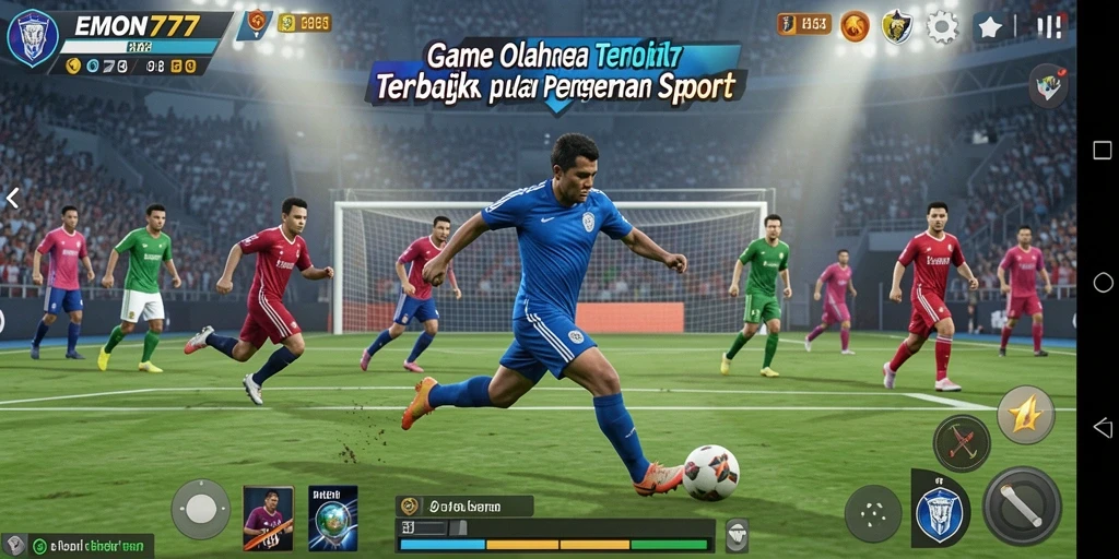 Screenshot gameplay EMON777 menampilkan aksi seru dalam pertandingan olahraga.