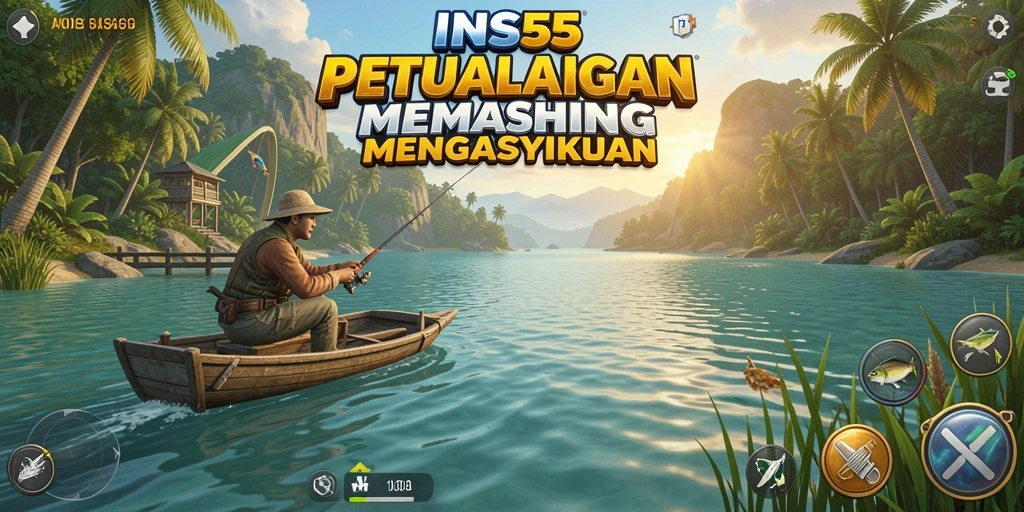 Tangkapan ikan besar di dalam permainan INS55 yang seru.