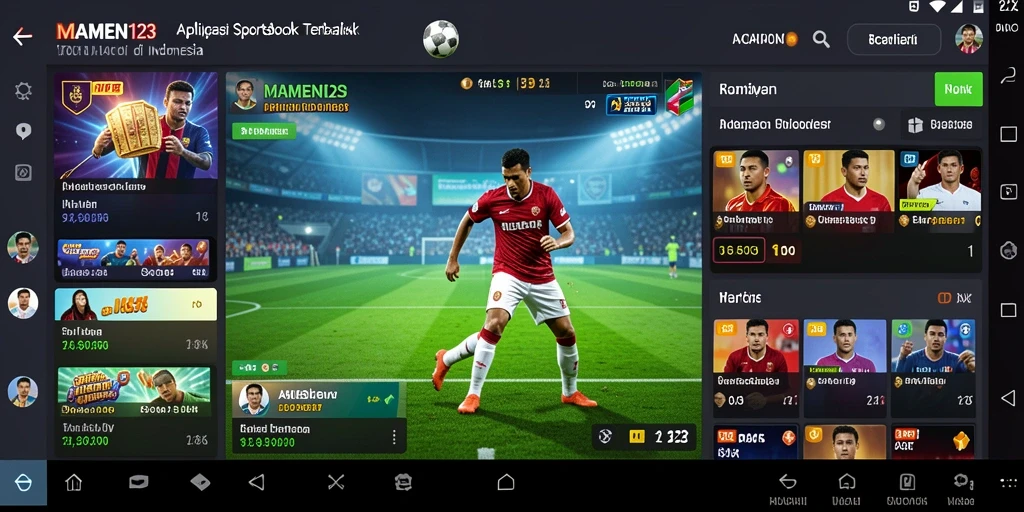 Tampilan menarik MAMEN123 saat melakukan taruhan olahraga.