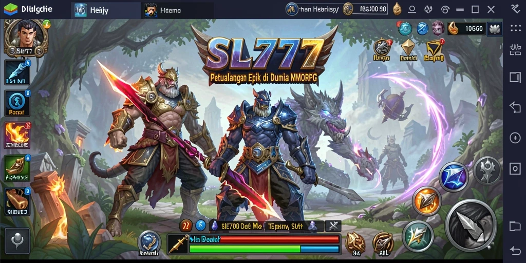 Screenshot gameplay SL777 menampilkan aksi seru dalam dunia MMORPG.