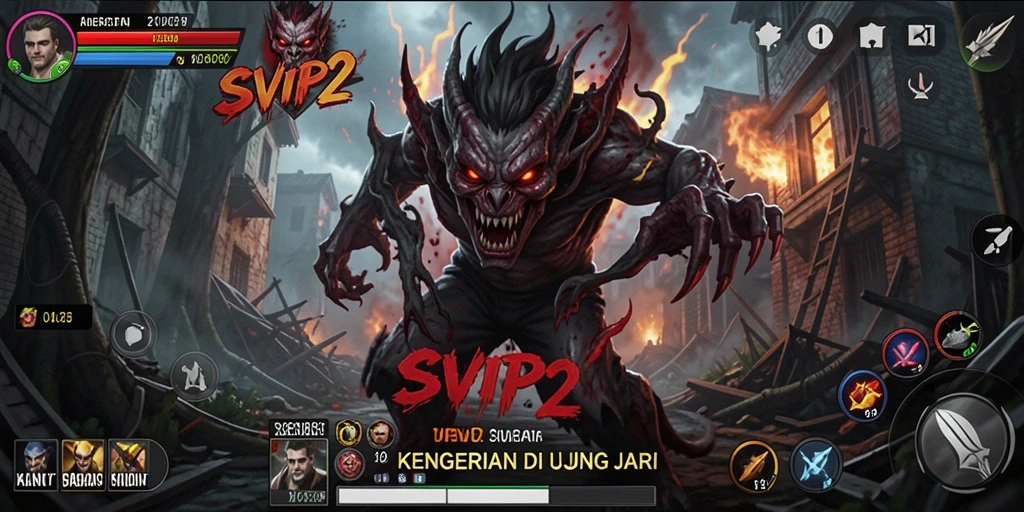 Screenshot gameplay SVIP2 dengan suasana Horror yang mencekam.