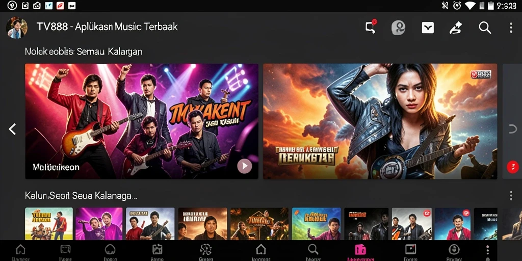 Tampilan gameplay musik interaktif dari TV888 yang menarik.