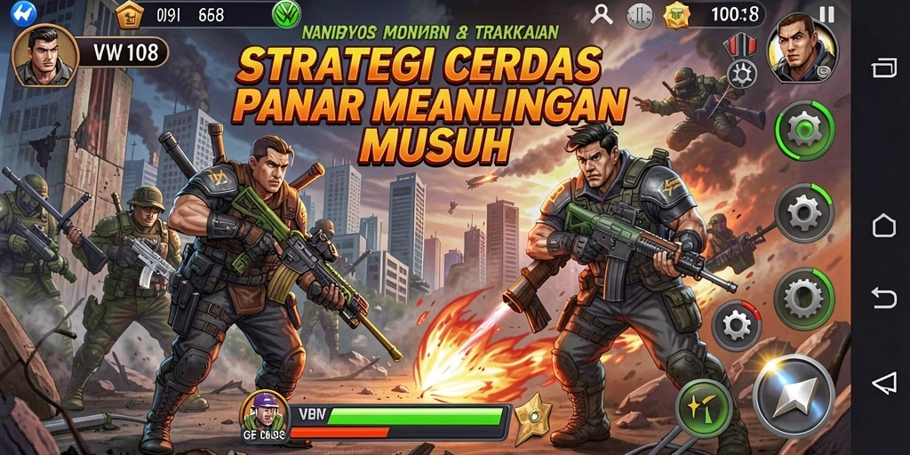 Gameplay mendebarkan dengan strategi taktis dalam VW108.